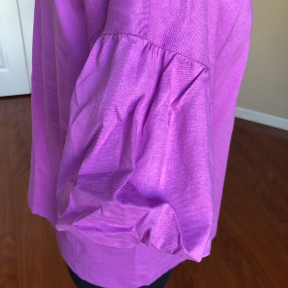 Bobeau Bubble Sleeve Tee - Picture 3 of 10